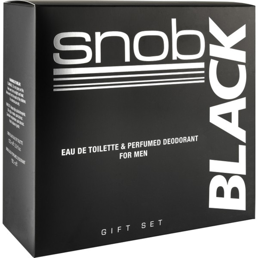 Snob Black Edt 100 ml + 150 ml Deodorant Hediyeli Erkek Kofre Set Erkek Parfümleri Fiyatı