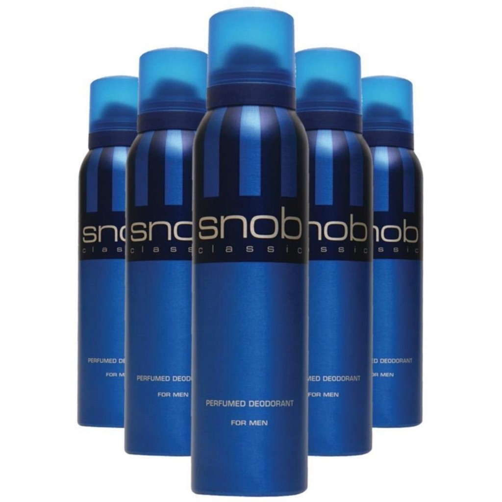 Snob Classic Erkek Deodorant 150 ml Sprey X5 Parfümlü Koku ile Uzun Süreli Ferahlama Parfümler Fiyatı