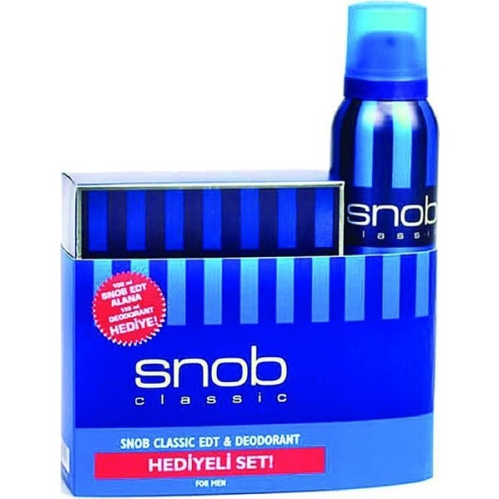 Snob Classic Erkek Parfüm 100ML & Deodorant 150ML Erkek Parfümleri Fiyatı