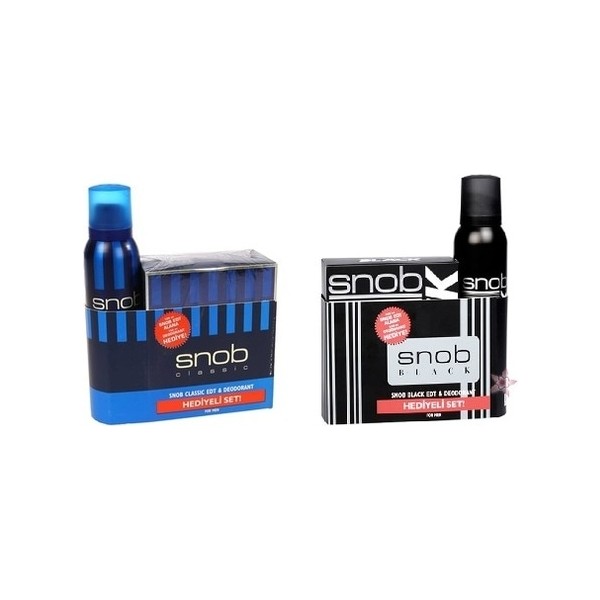 Snob Classic Erkek Parfüm Seti EDT 100 ml + Black Parfüm Seti EDT 100 ml Parfümler Fiyatı