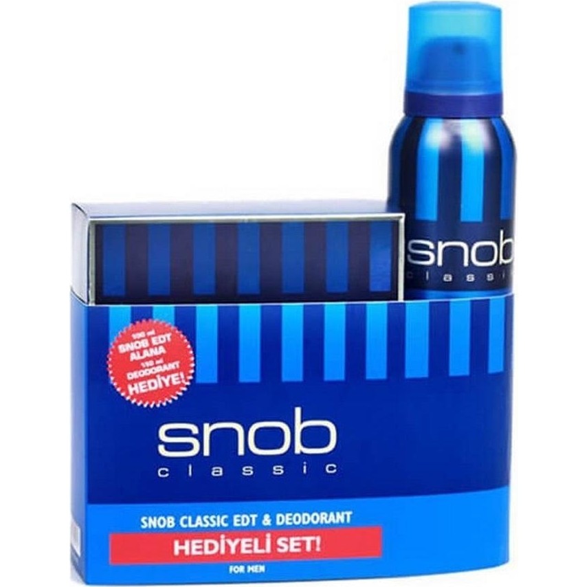 Snob Classic Erkek Parfüm Seti EDT 100 ML Oryantal Koku 150 ml Deodorant Hediye Parfümler Fiyatı