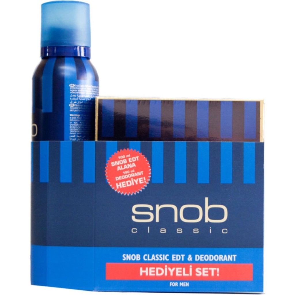 Snob Edt 100 Ml+Deo Classic Erkek Parfüm Parfümler Fiyatı