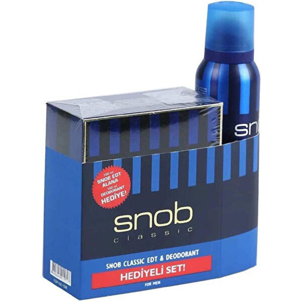 Snob klasik Edt 100ML+DEODORANT 150ML Set Erkek Parfümleri Fiyatı