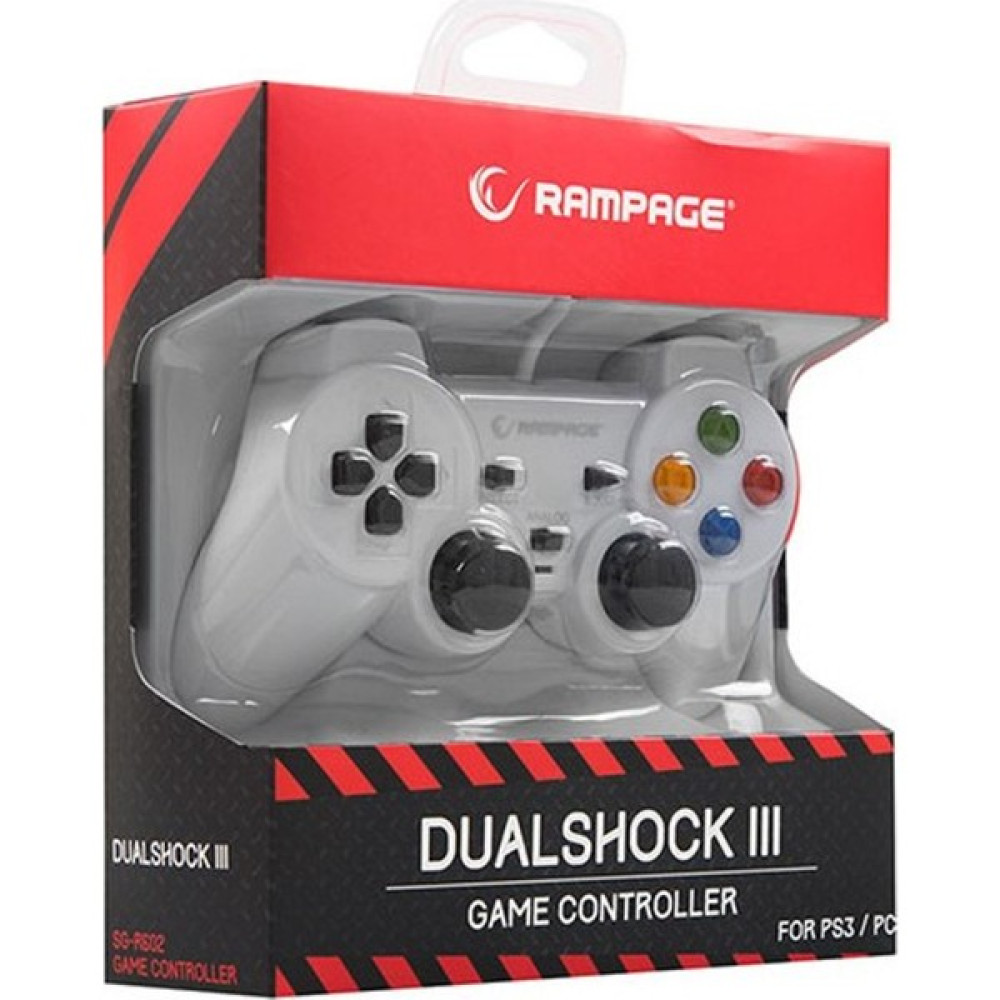 Snopy Rampage SG-R602 Ps3/pc Beyaz USB 1.8m Joypad - Antrasit - Gri Konsol Aksesuarları Fiyatı