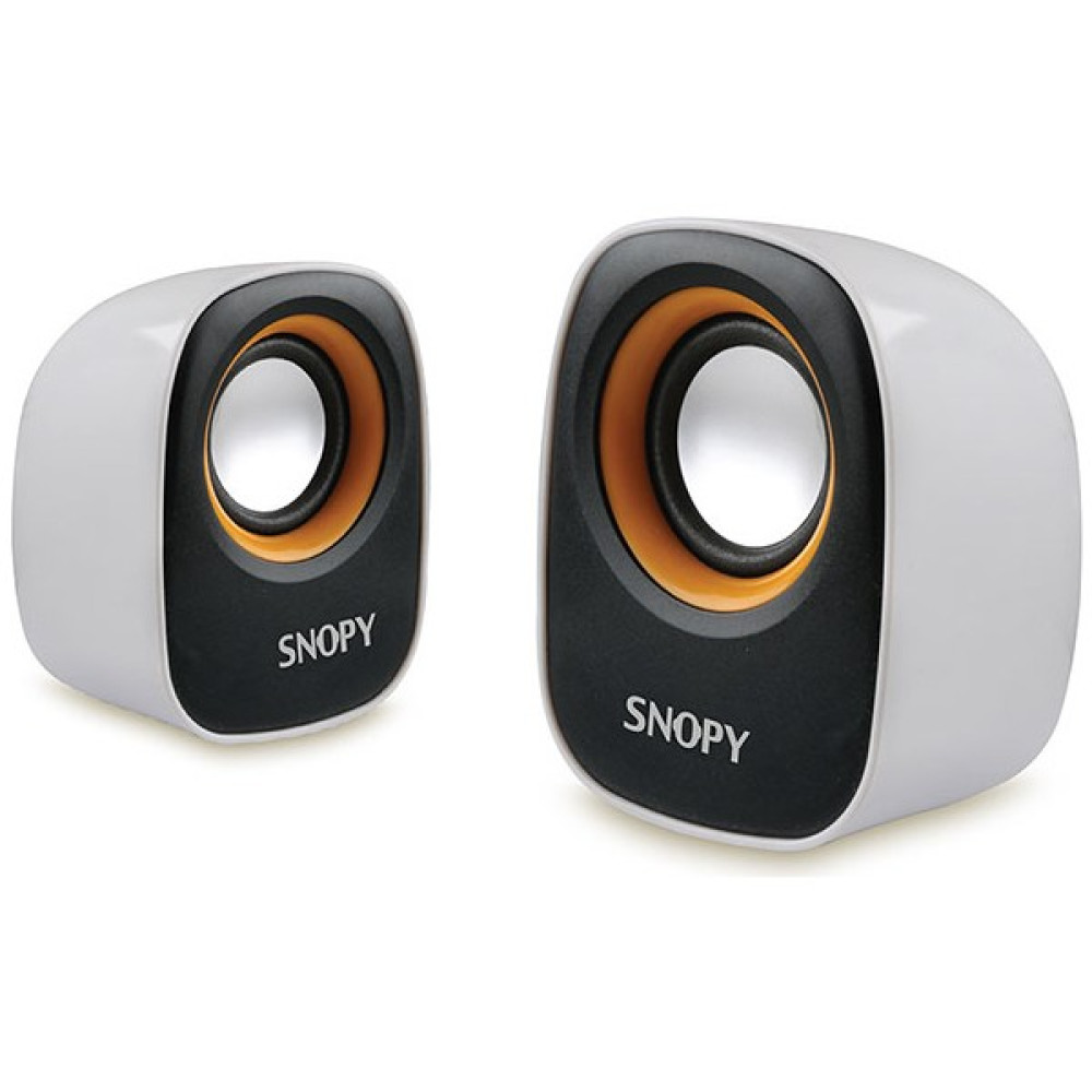 Snopy Sn-120 2.0 Beyaz/Turuncu Usb Speaker - Beyaz - Turuncu Bilgisayar Speaker Fiyatı