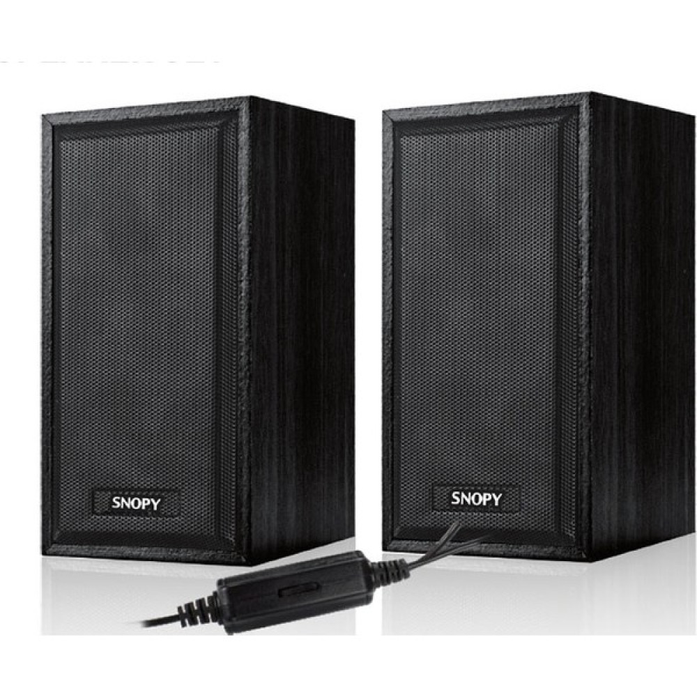 Snopy SN-385 1+1 Speaker USB 2.0 USB 5V 80DB Siyah 2.5" 3W*2 Speaker Bilgisayar Speaker Fiyatı
