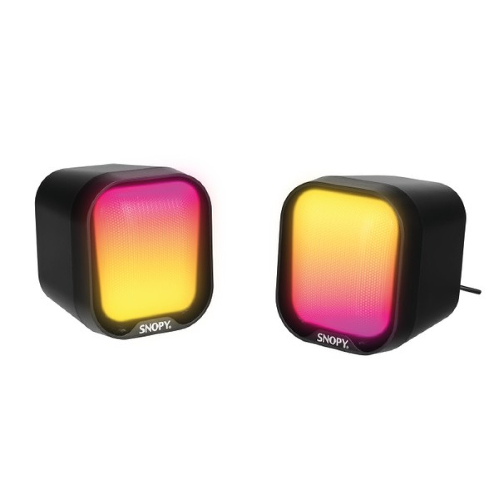 Snopy SN-87U 2.0 Mini Rgb Işıklı 2WX2CH Siyah USB Gaming Speaker Hoparlör Bilgisayar Speaker Fiyatı