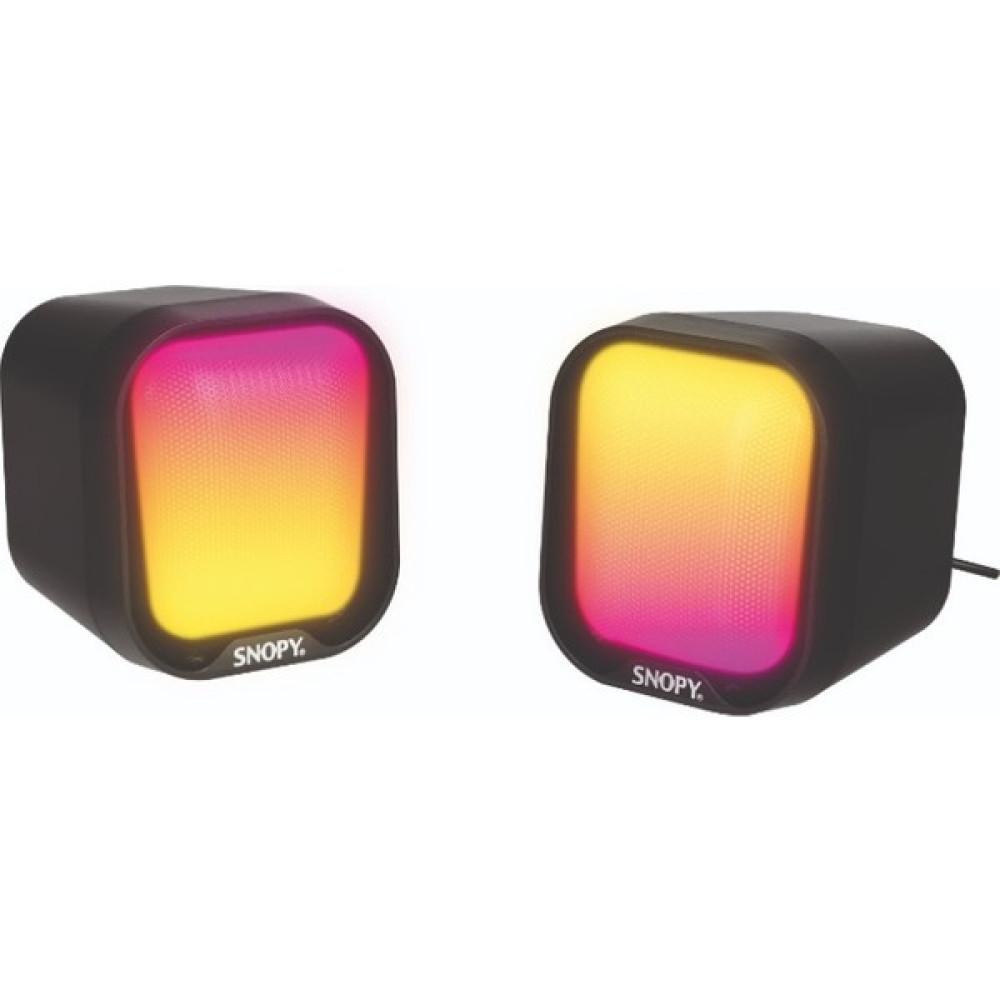 Snopy SN-87U 2.0 Rgb Işıklı 2WX2CH Siyah USB Gaming Speaker Mini Hoparlör Bilgisayar Speaker Fiyatı