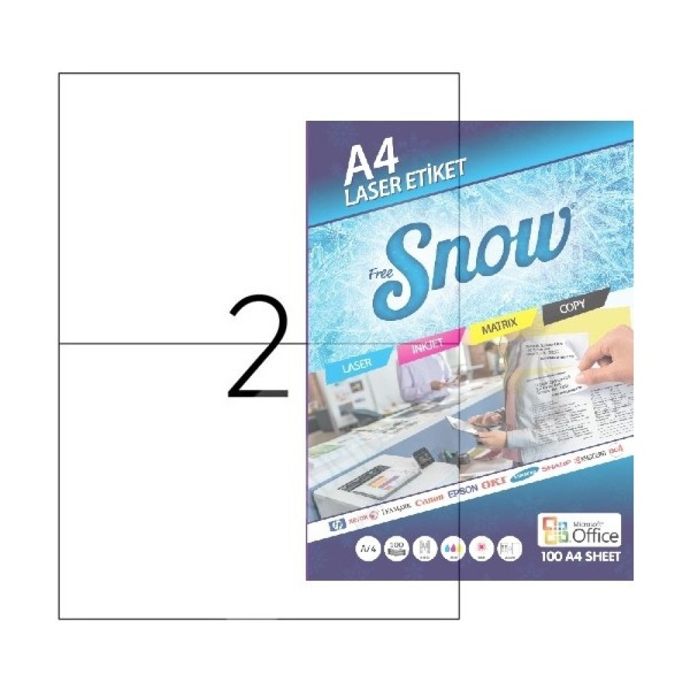 Snow A4 SW-2102 Lazer Etiket 210X148.5 Etiket Makinesi Fiyatı