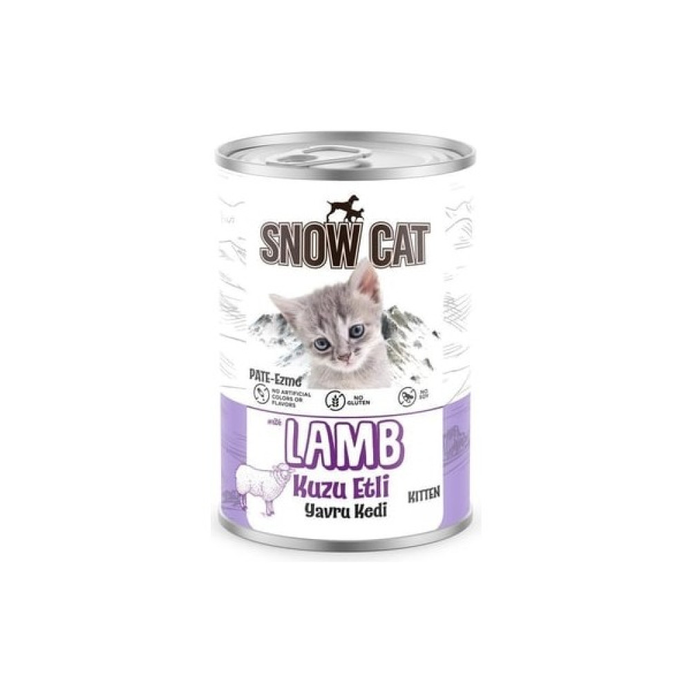 Snow Cat Kuzu Etli Yavru Kedi Konserve 400GR Evcil Hayvan Ürünleri Fiyatı