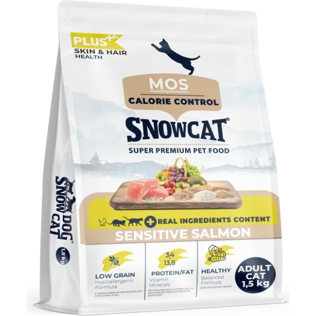 Snow Cat Plus Düşük Tahıllı Yetişkin Somonlu Kedi Maması 1,5 kg Evcil Hayvan Ürünleri Fiyatı
