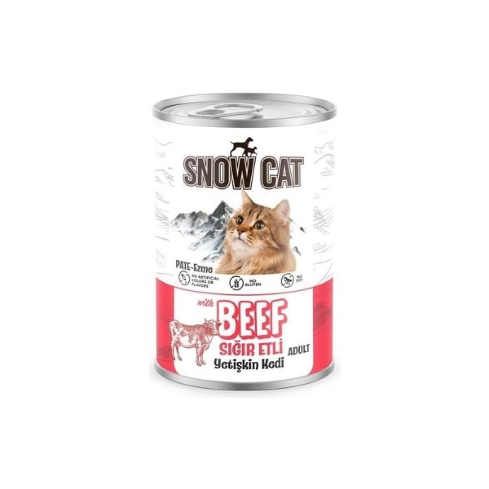 Snow Cat Sığır Etli Kedi Konserve 400GR Evcil Hayvan Ürünleri Fiyatı