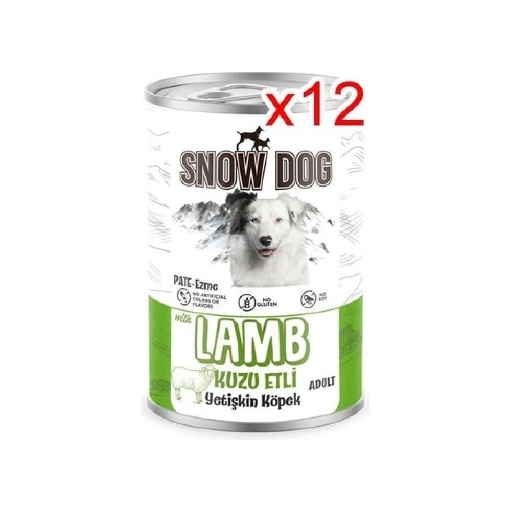 Snow Dog Kuzu Etli Köpek Konserve 400GR-12 Adet Evcil Hayvan Ürünleri Fiyatı