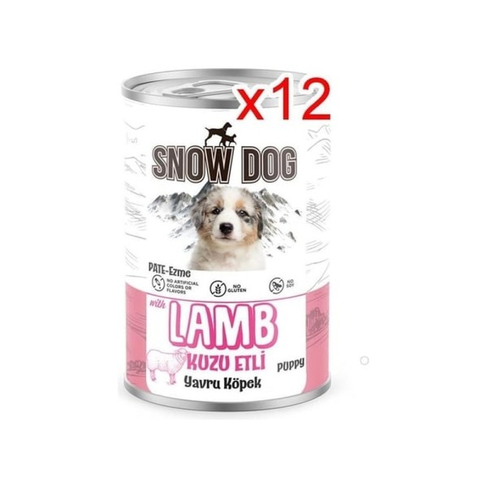 Snow Dog Kuzu Etli Yavru Köpek Konserve 400GR-12 Adet Evcil Hayvan Ürünleri Fiyatı
