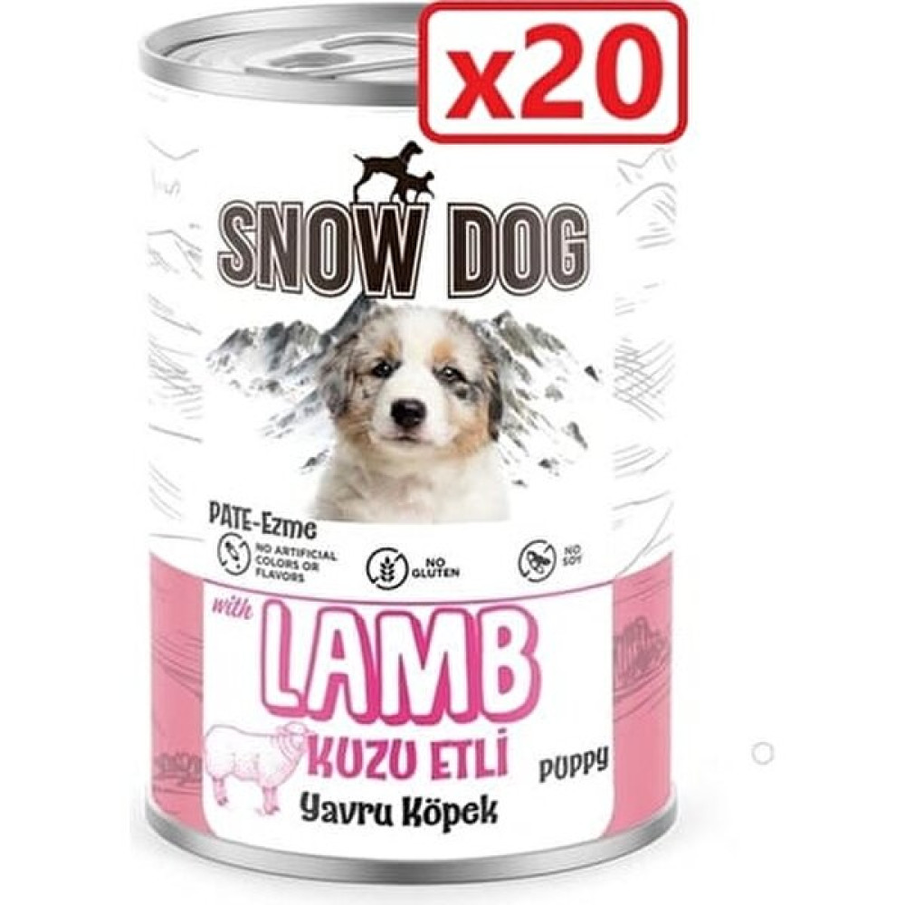 Snow Dog Kuzu Etli Yavru Köpek Konserve 400GR-20 Adet Evcil Hayvan Ürünleri Fiyatı