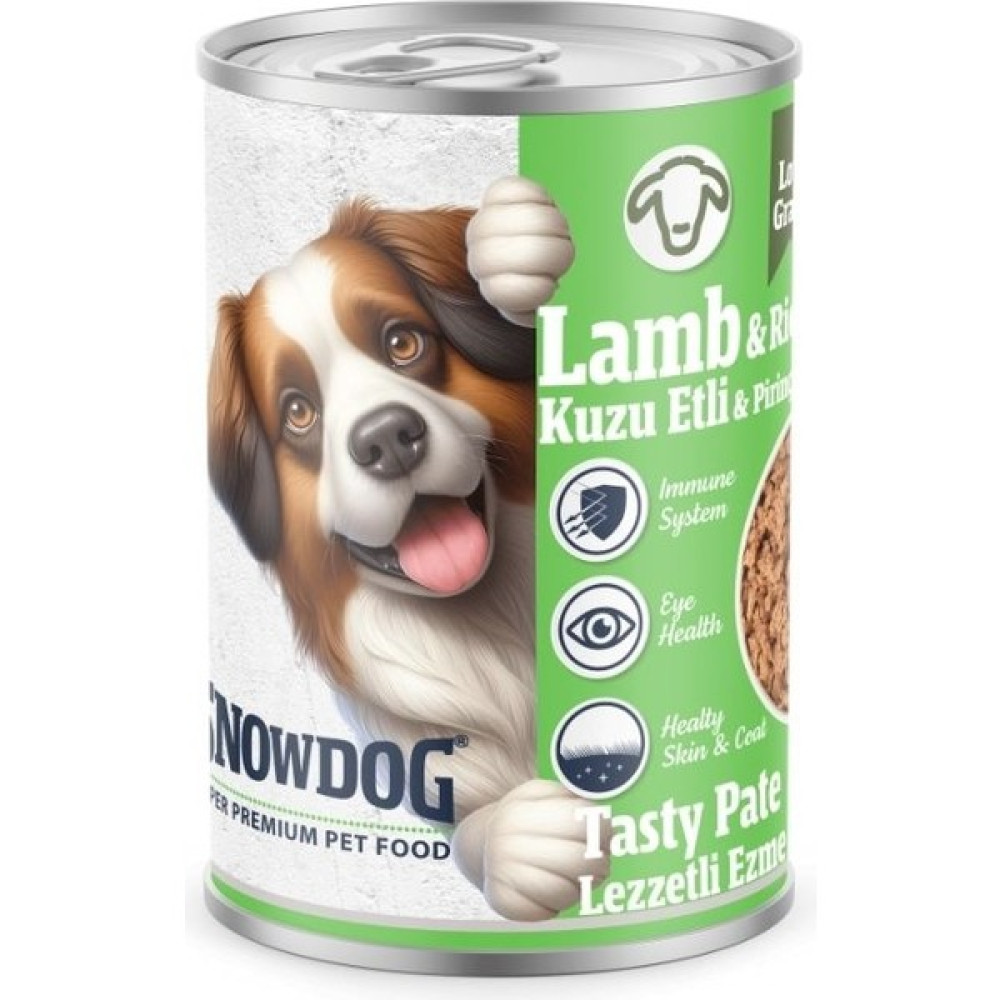 Snow Dog Premium Kıyılmış Kuzu Etli Köpek Konservesi 12 ADET*400 G Evcil Hayvan Ürünleri Fiyatı