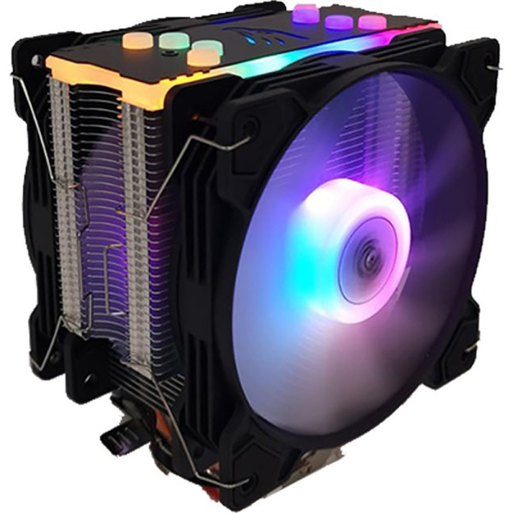 Snowman T4 Rgb Light Board 12cm*2 Fan 4 Bakır Borulu İşlemci Soğutucu Soğutucular Fiyatı