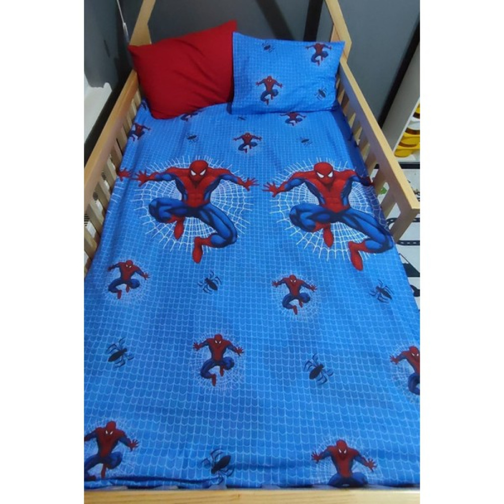 Snr Home Collection Örümcek Adam Pamuklu Tek Kişilik Çocuk Odası Nevresim Seti (Çarşafsız) - Mavi - 160 x 220 cm Bebek Nevresim Takımı Fiyatı