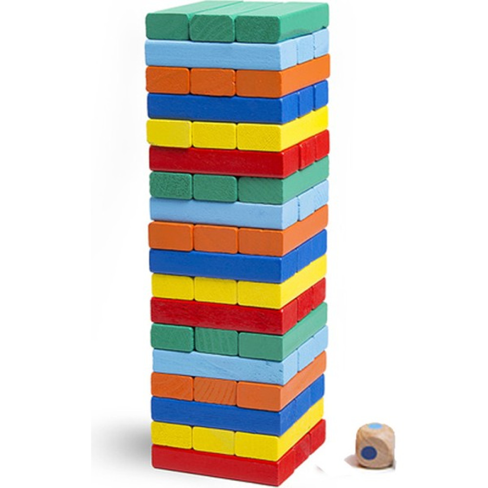Snrby Snr Renkli Denge(Jenga) Oyunu 54 Parça Küçük(Mini) Boy - Ahşap Tuval Fiyatı