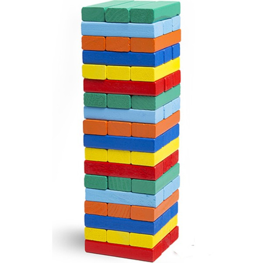 snrby SNR Renkli Denge(Jenga) Oyunu 54 Parça Orta Boy Oyun Takımları Fiyatı