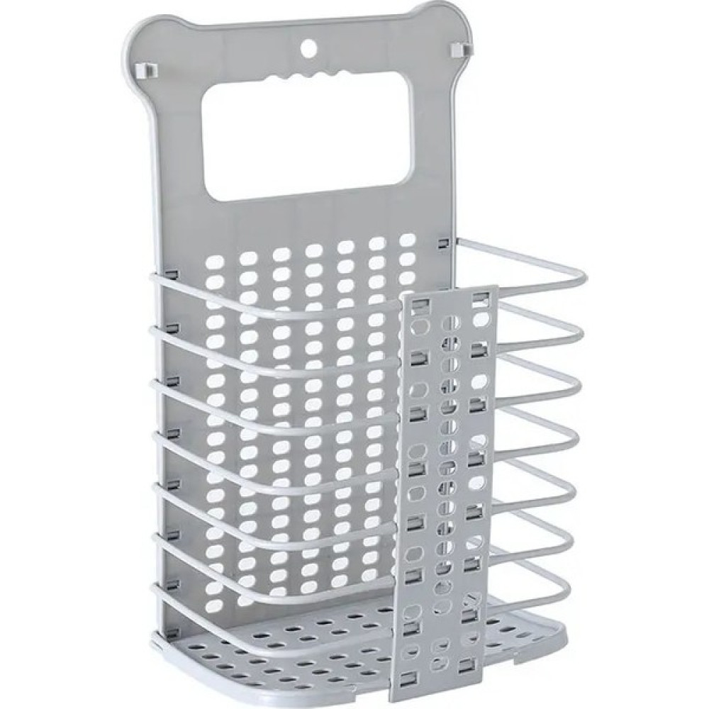Snrp Shop Gri L Tarzı Yükseltilmiş Plastik Kirli Çamaşır Sepeti Katlanabilir Ev Kirli Sepet 2 Sondaj Kancasız Sağlam Sap (Yurt Dışından) Sepet Fiyatı