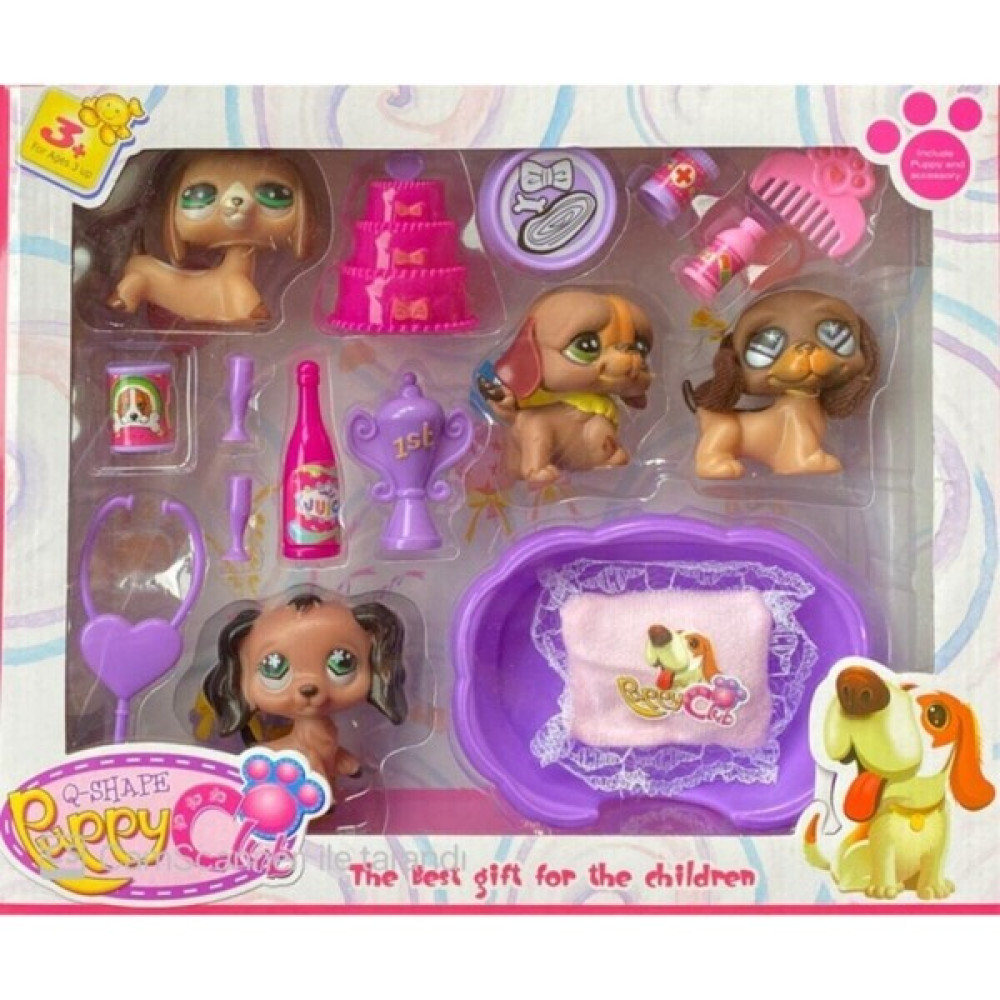 Snrtrend Petshop Neşeli Minişler 17 Parça 4 Figürlü Oyuncak Seti - Renkli Oyuncak Fiyatı