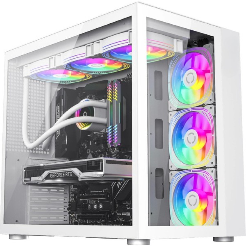 SNT Energy Snt Warzone Iı Midi Tower 7X120 Mm. Argb Uzaktan Kumanda Atx Beyaz Gaming Kasa - Yok PC Kasaları Fiyatı