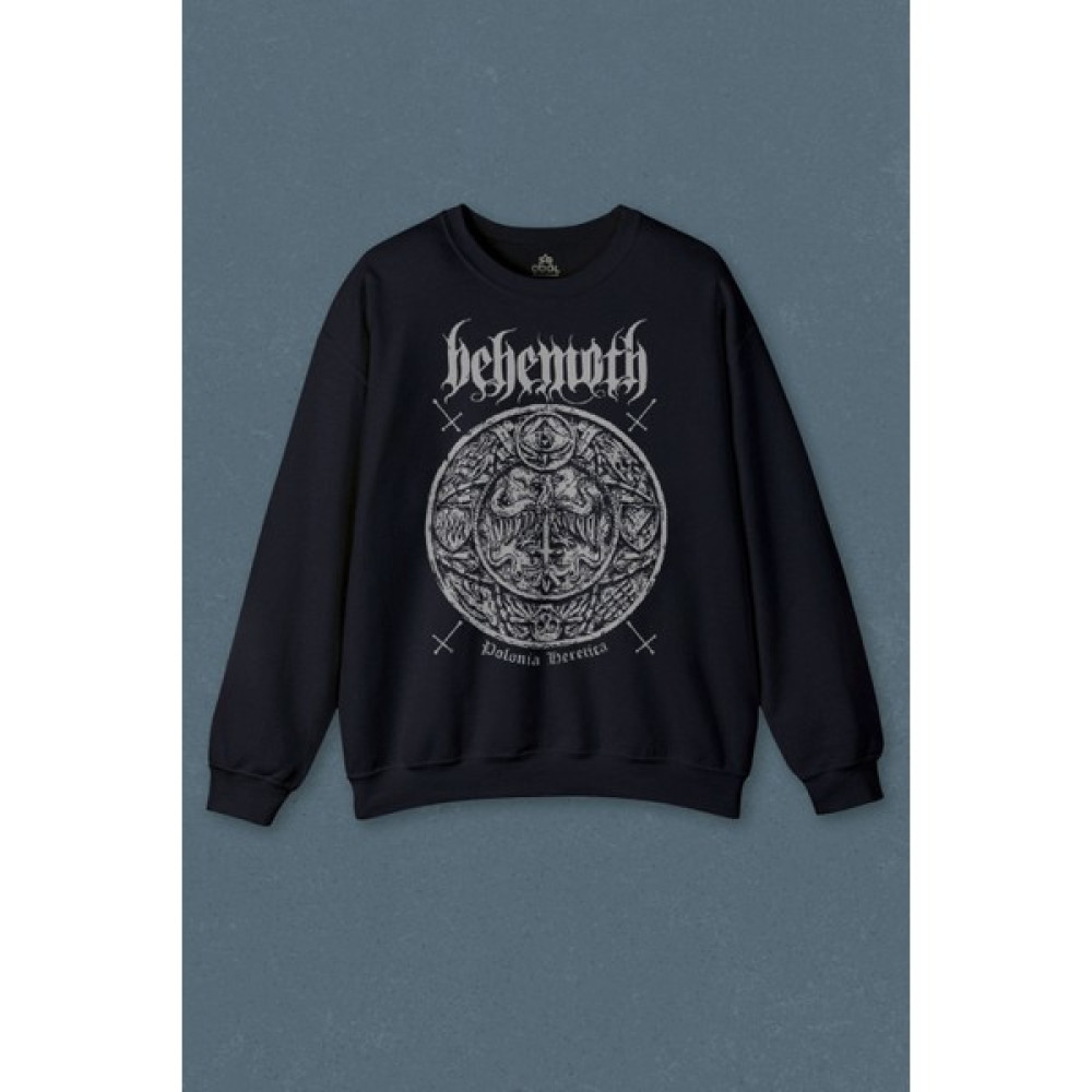 So Cool Ben Sahar Behemoth Metal Rock Kuru Kafa Skull Baskılı Unisex Sweat Erkek Sweatshirt Fiyatı