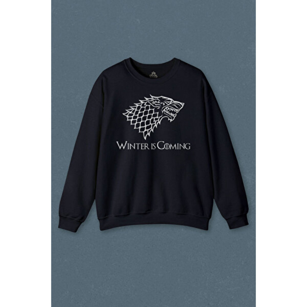 So Cool Dizi Game Of Thrones Winter Is Coming Baskılı Unisex Sweat Erkek Sweatshirt Fiyatı