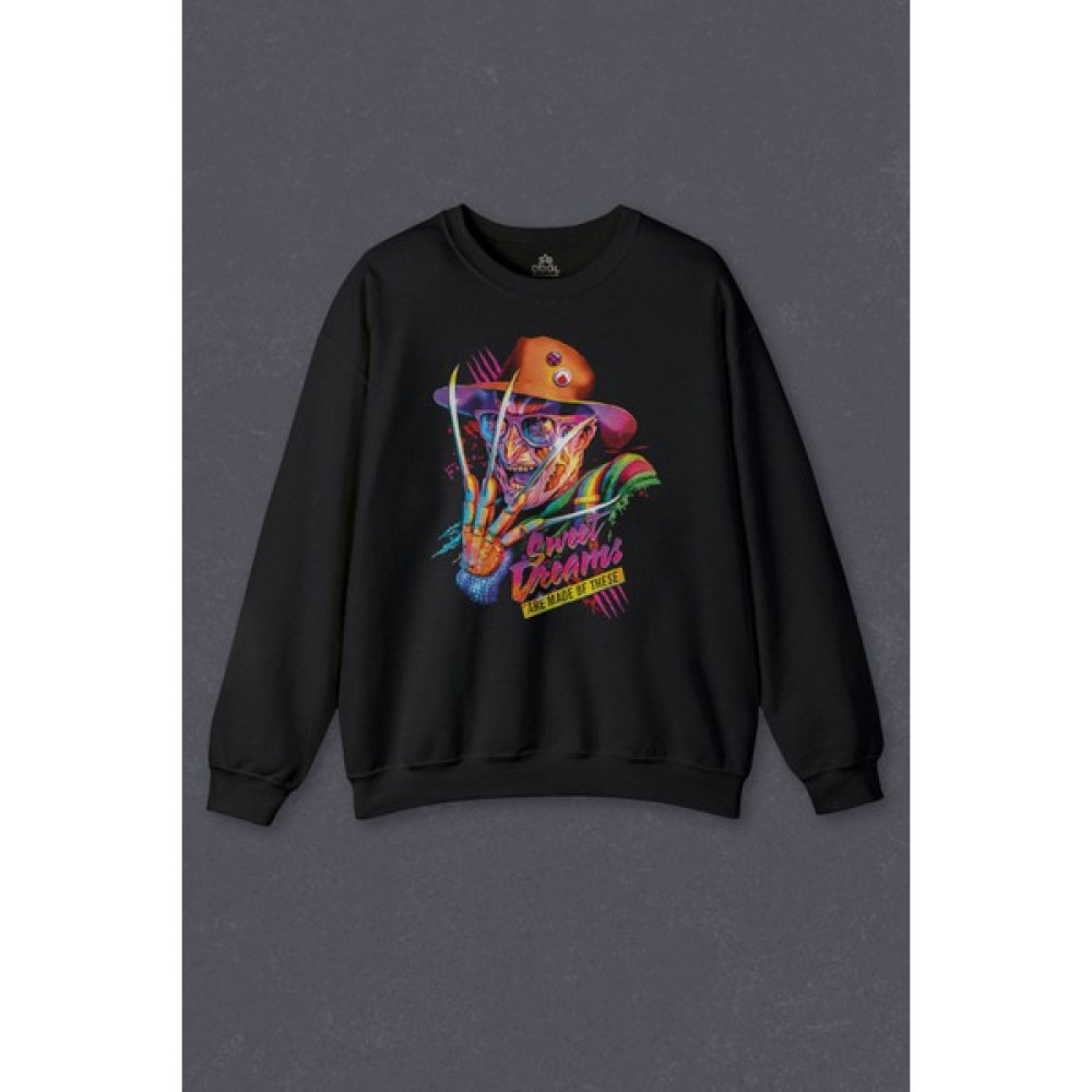 So Cool Sweatshirt Freddy Krueger Sweet Dreams Halloween Cadılar Bayramı Baskılı Sweat Erkek Sweatshirt Fiyatı