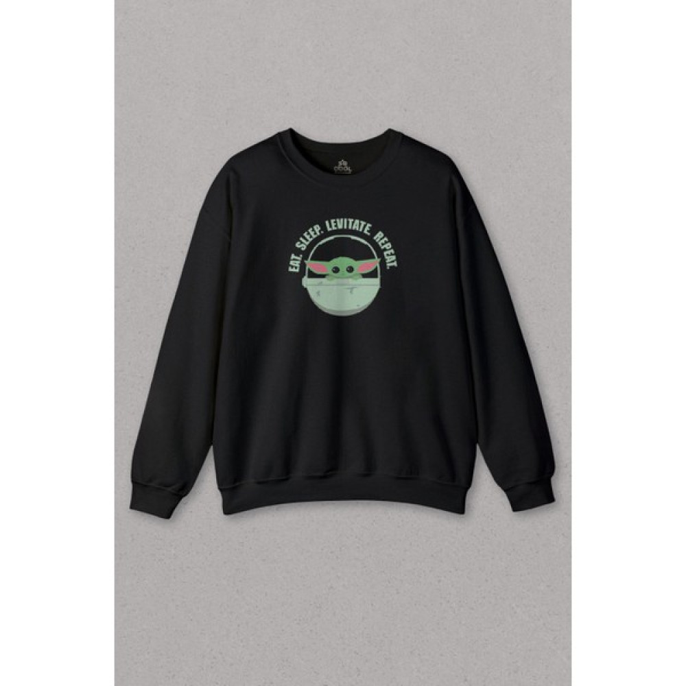 So Cool Unisex Sweatshirt Baby Yoda The Mandalorian Star Wars Bebek Yoda Baskılı Sweat Erkek Sweatshirt Fiyatı