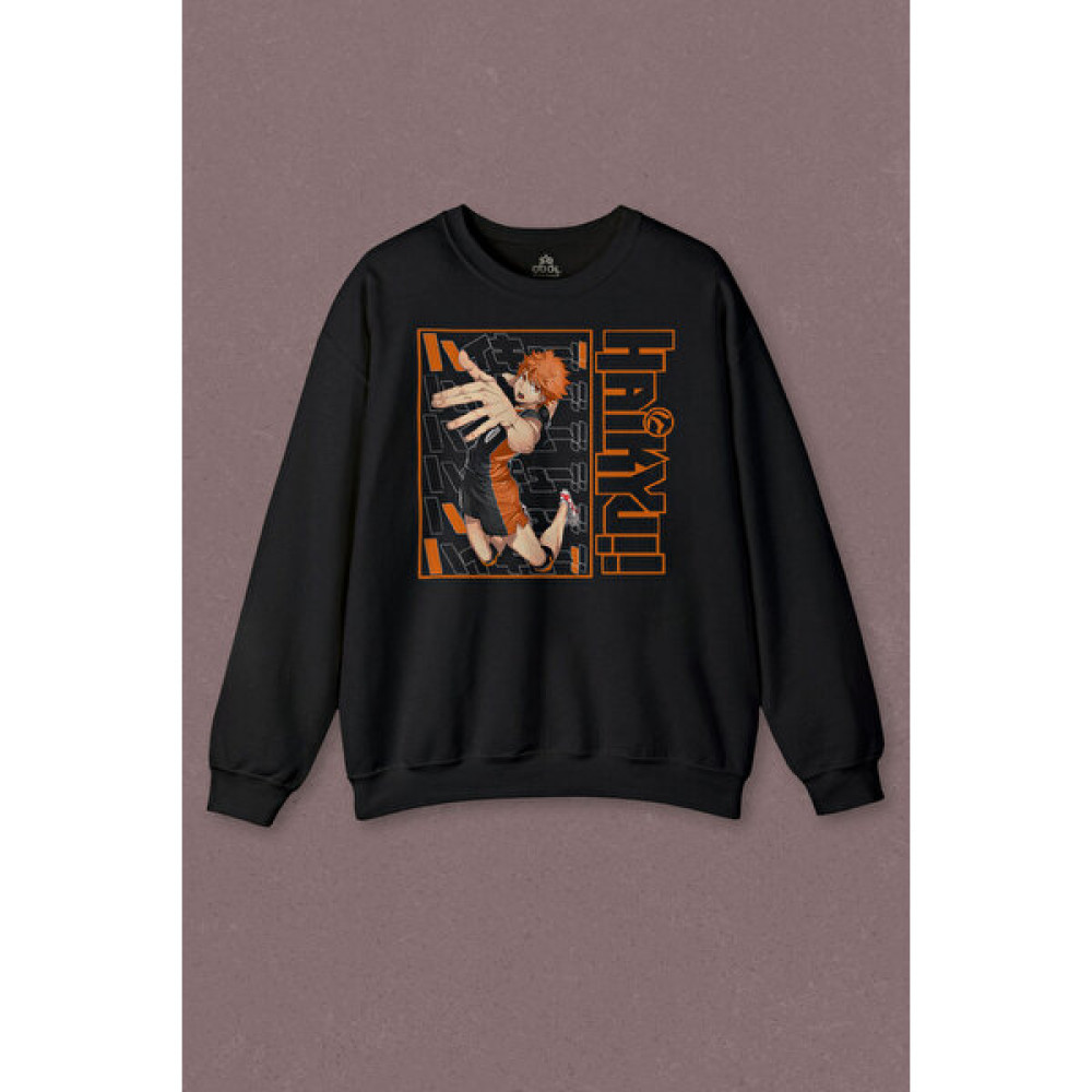 So Cool Unisex Sweatshirt Haikyuu Fly Anime Baskılı Sweatshirt Erkek Sweatshirt Fiyatı