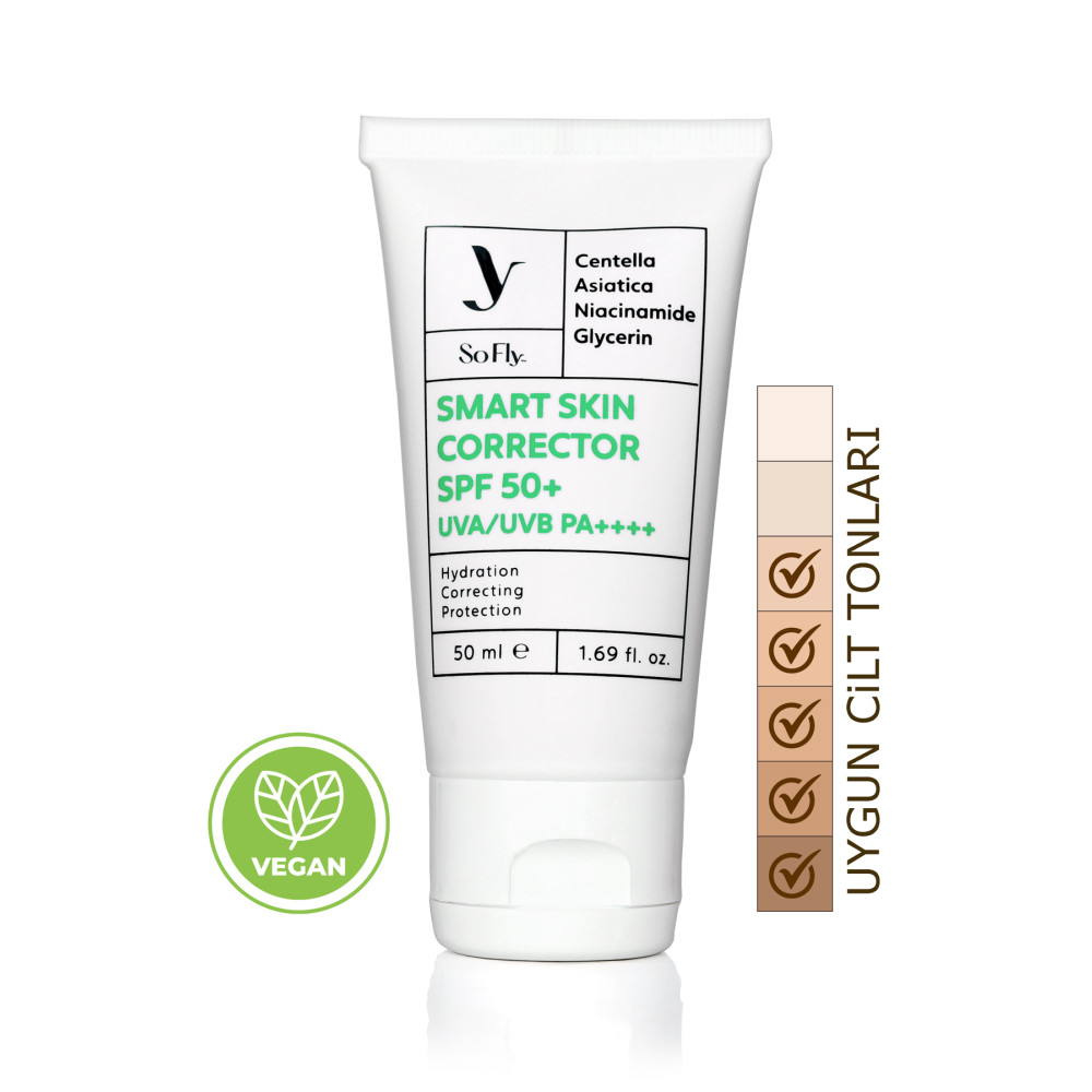 So Fly Smart Skin Corrector Spf 50+ Uva/uvb Korumalı Onarıcı Renkli Güneş Kremi 50ml Güneş Kremleri ve Losyonları Fiyatı