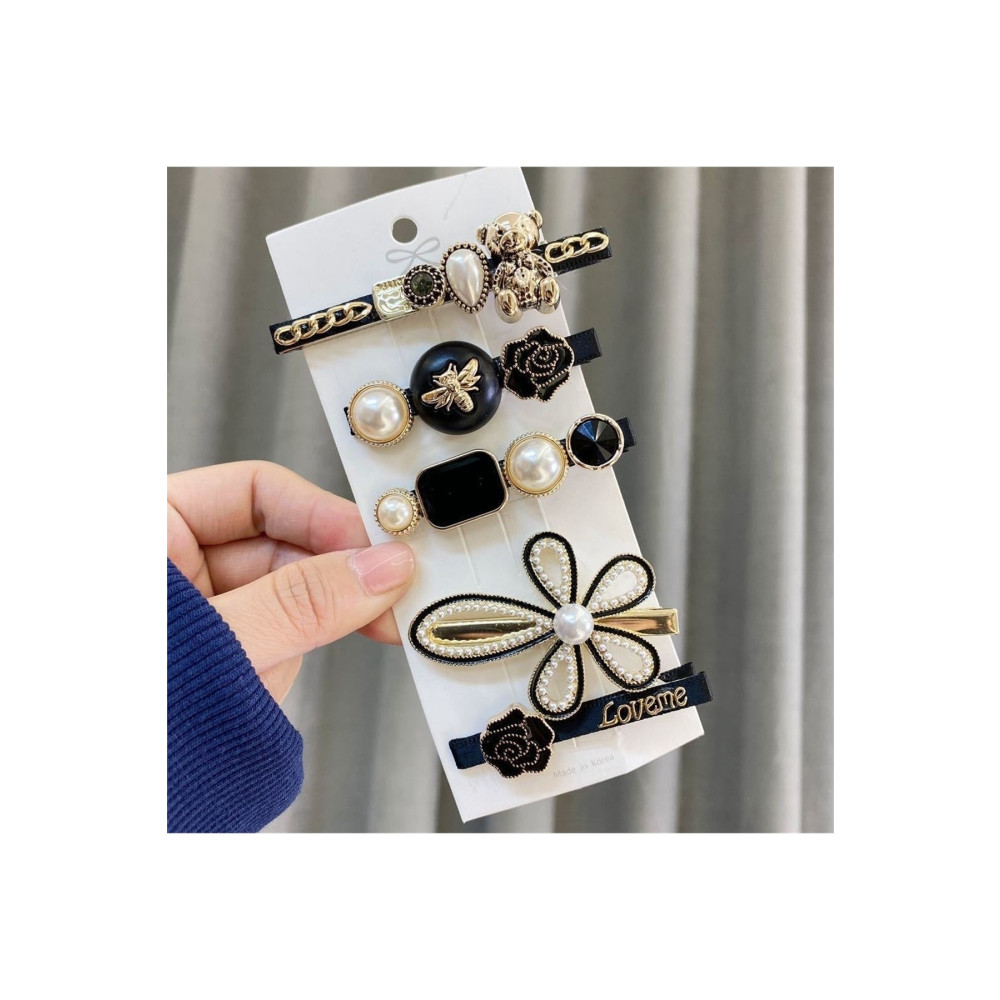 So Much Accesories So-much Yeni Trend Moda Tedy 5lı Büyük Klips Çıtçıt Pens Toka Seti-4 Toka, Taç & Saç Bandı Fiyatı