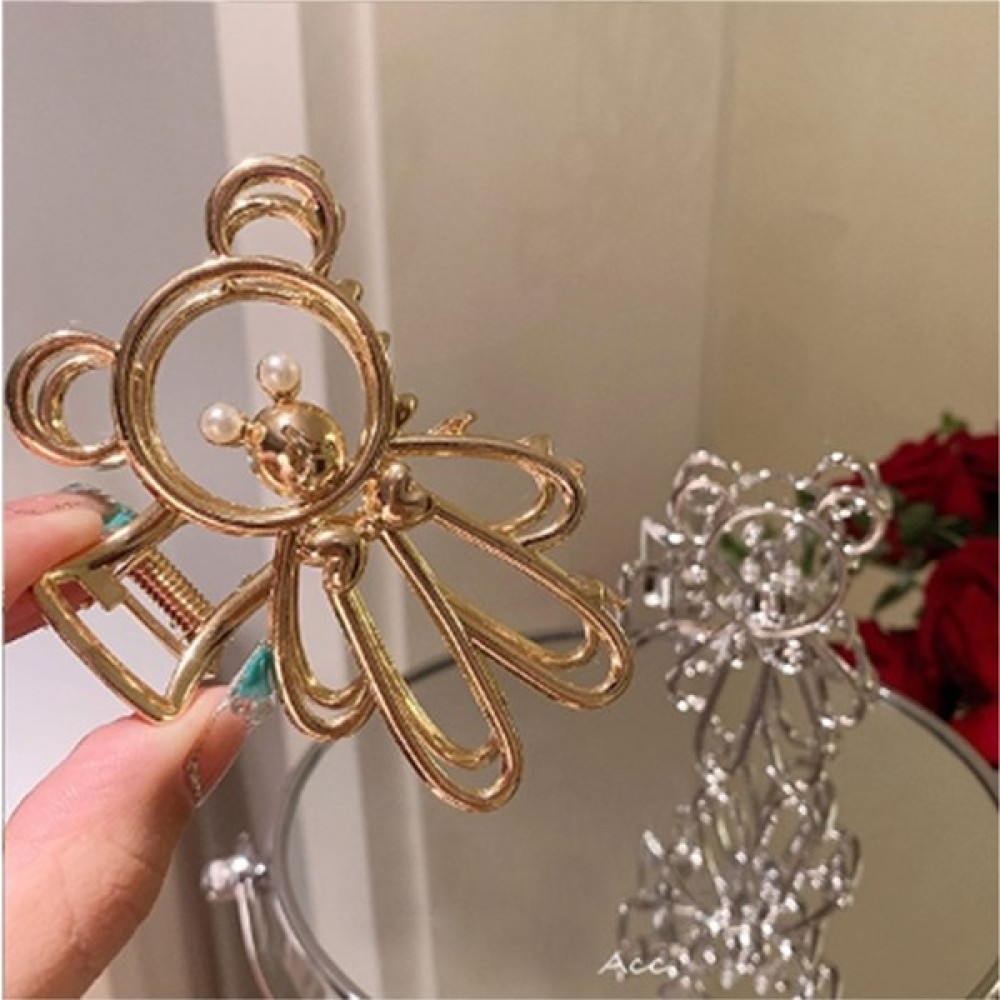 SO-MUCH Yeni Trend Ayı Figürlü Metal Mandal Toka-8 - Rose Gold Toka, Taç & Saç Bandı Fiyatı