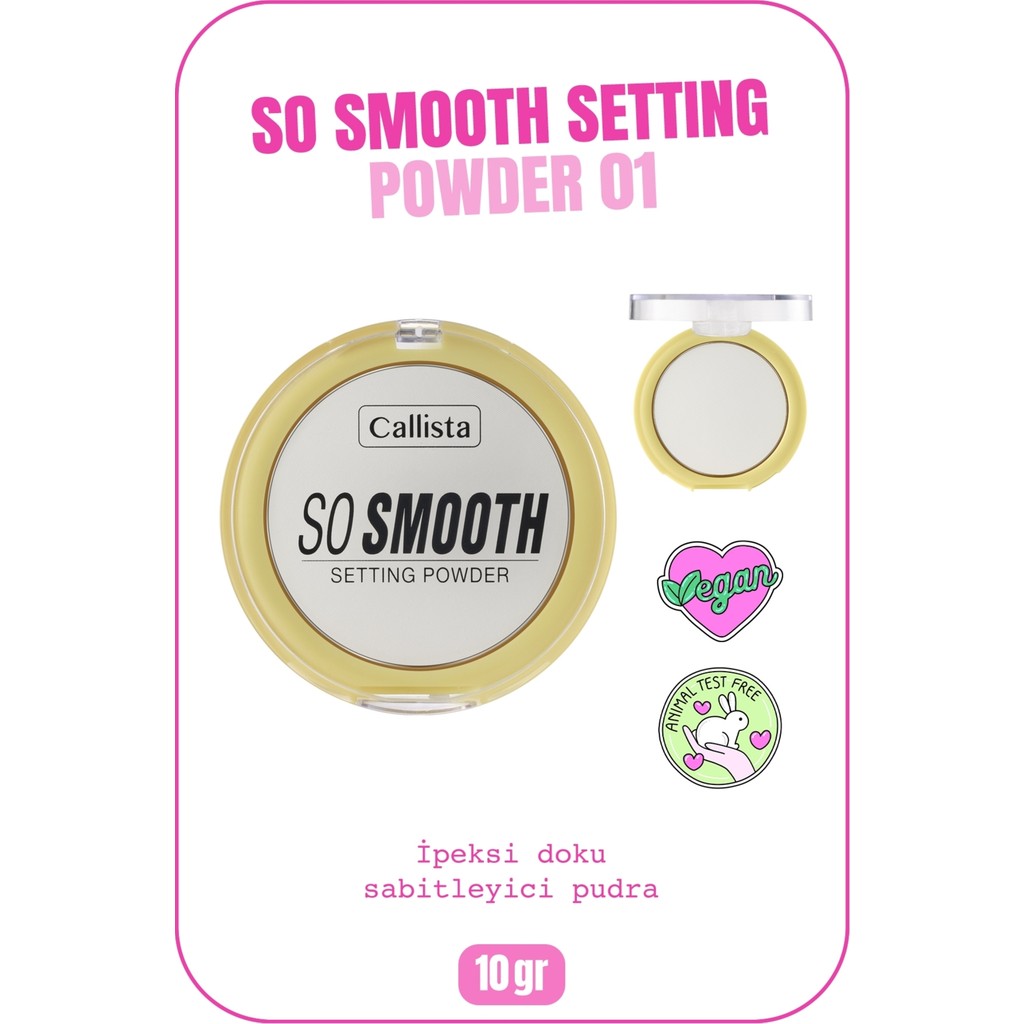 So Smooth Setting Powder Makyaj Sabitleyici Toz Pudra - 01 Bake Me Up - Transparan Diğer Fiyatı