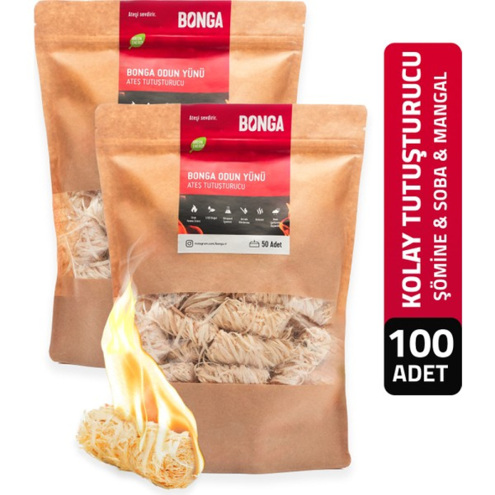 Soba, Şömine, Mangal Tutuşturucu 100 Adet 1400 gr - Jel Ve Çıra Alternatifi Doğal Odun Yünü - Siyah Mangal & Barbekü Malzemeleri Fiyatı
