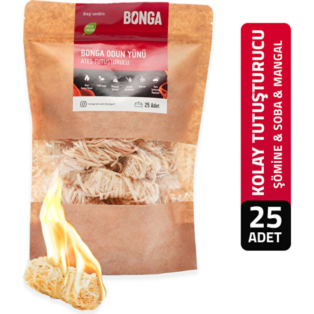 Soba, Şömine, Mangal Tutuşturucu 25 Adet 350 gr - Jel Ve Çıra Alternatifi Doğal Odun Yünü Mangal & Barbekü Malzemeleri Fiyatı