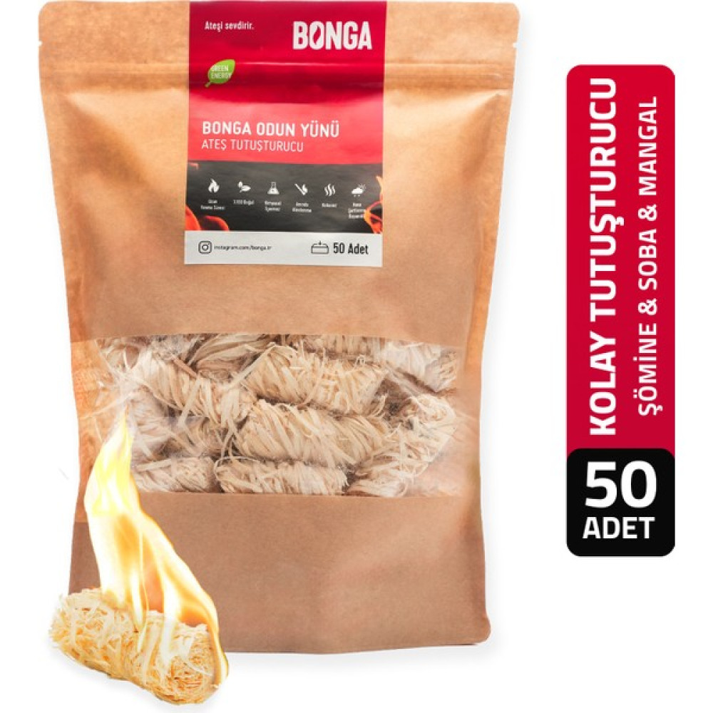 Soba, Şömine, Mangal Tutuşturucu 50 Adet 700 gr - Jel Ve Çıra Alternatifi Doğal Odun Yünü - Siyah Mangal & Barbekü Malzemeleri Fiyatı
