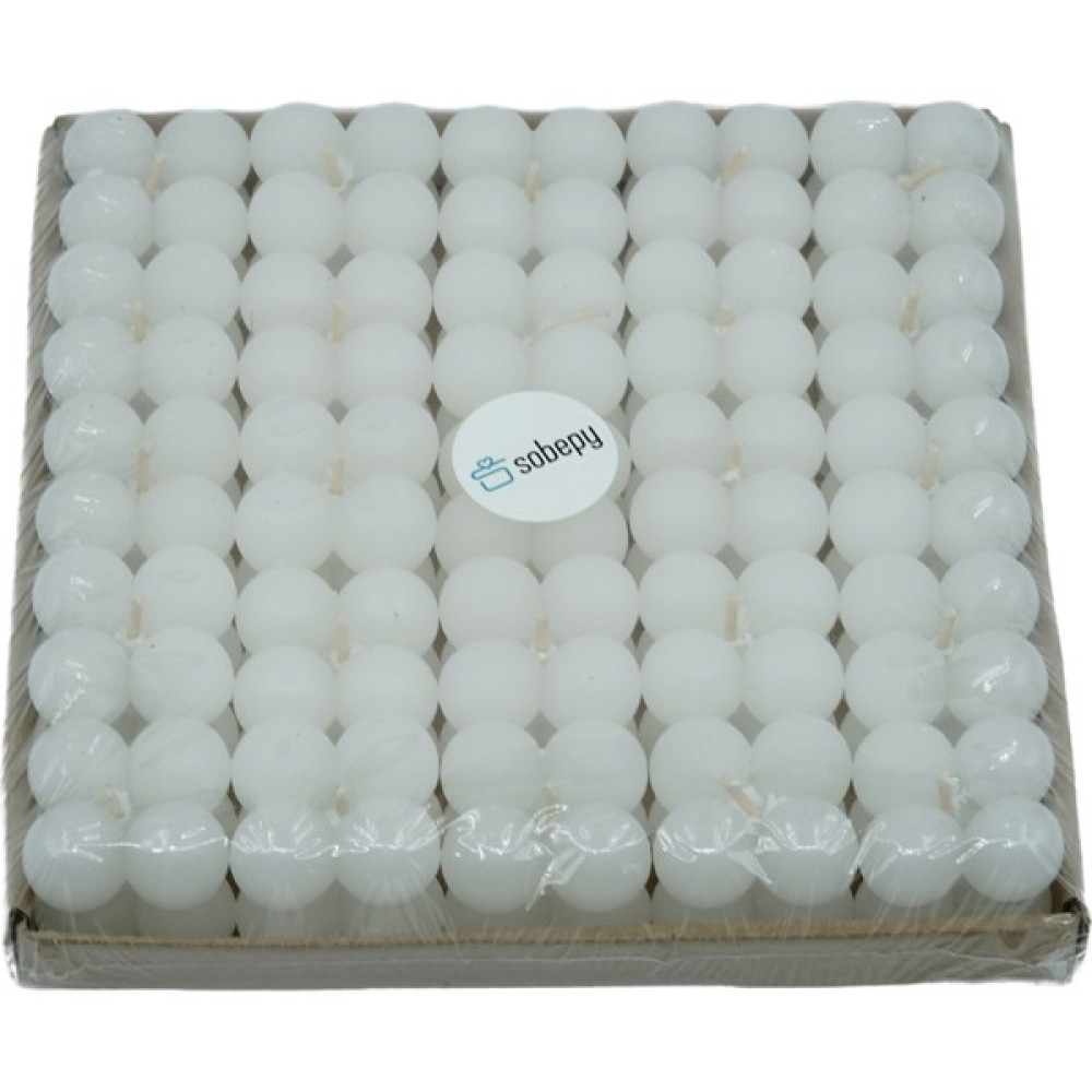 Sobepy 50 Adet Dekoratif Mini Bubble Mum - Beyaz Dekoratif Mum Fiyatı