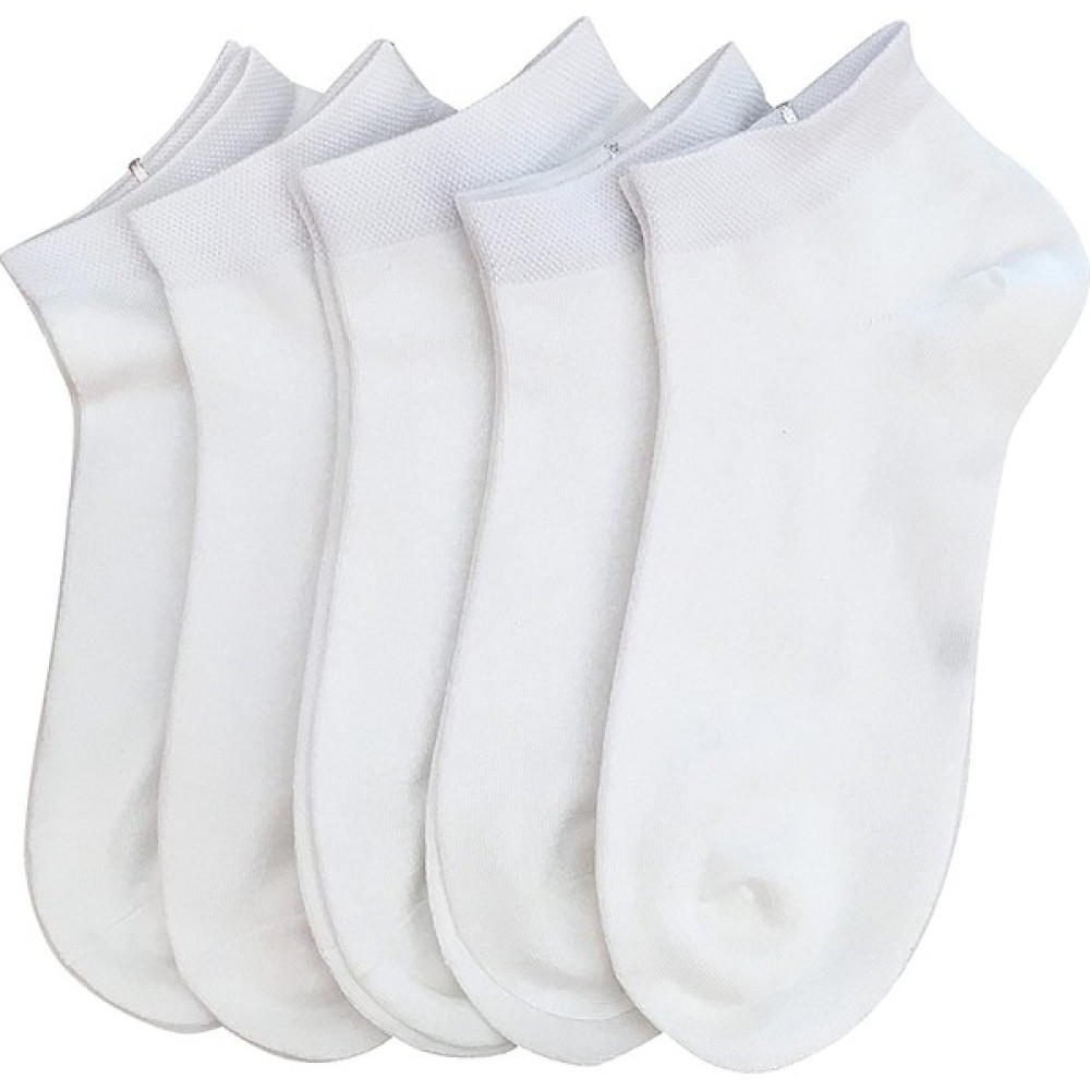 Sockshion Beyaz Pamuklu Bilek Boy Çorap 5^li Çorap (Outdoor) Fiyatı
