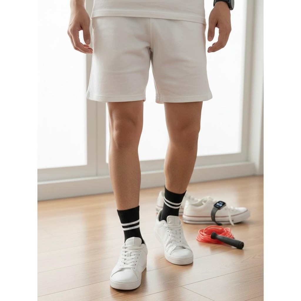 Sockshion Unisex 5 Çift Tenis Kolej Siyah Spor Çorap Diğer Fiyatı