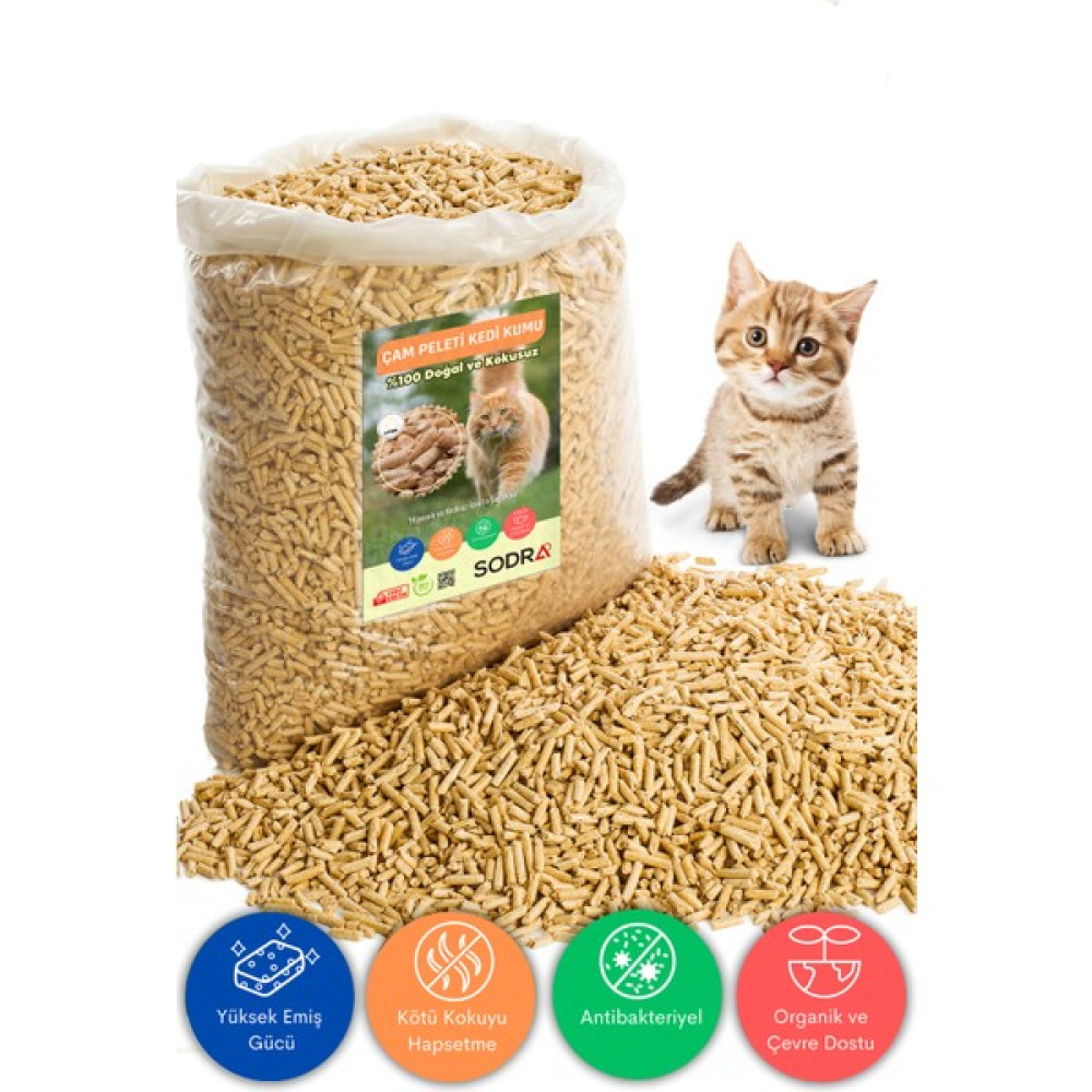 Sodra Kedi Kumu %100 Organik Çam Kokulu Pelet 6mm 10LT (5kg) Evcil Hayvan Ürünleri Fiyatı