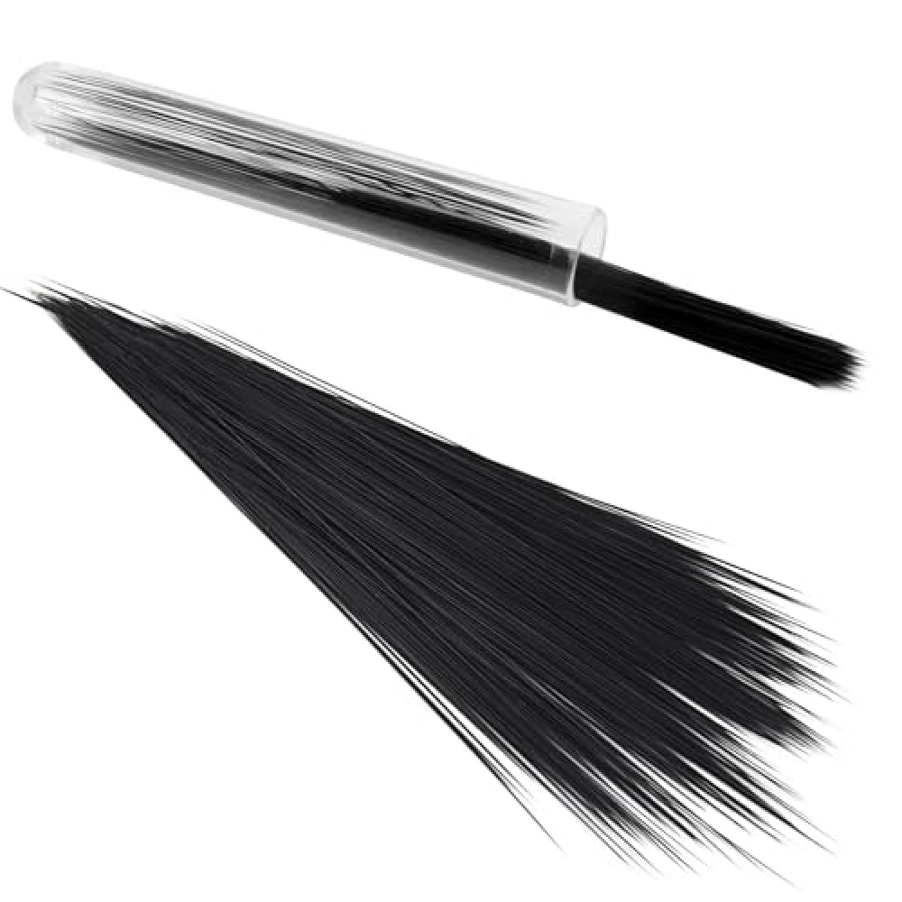 SoeKoa 250pcs Simulated Animal Whiskers for Crafts Needle Felting, Craft Animal Whiskers 3 Inches, Suitable for Muppet Whiskers (Black)