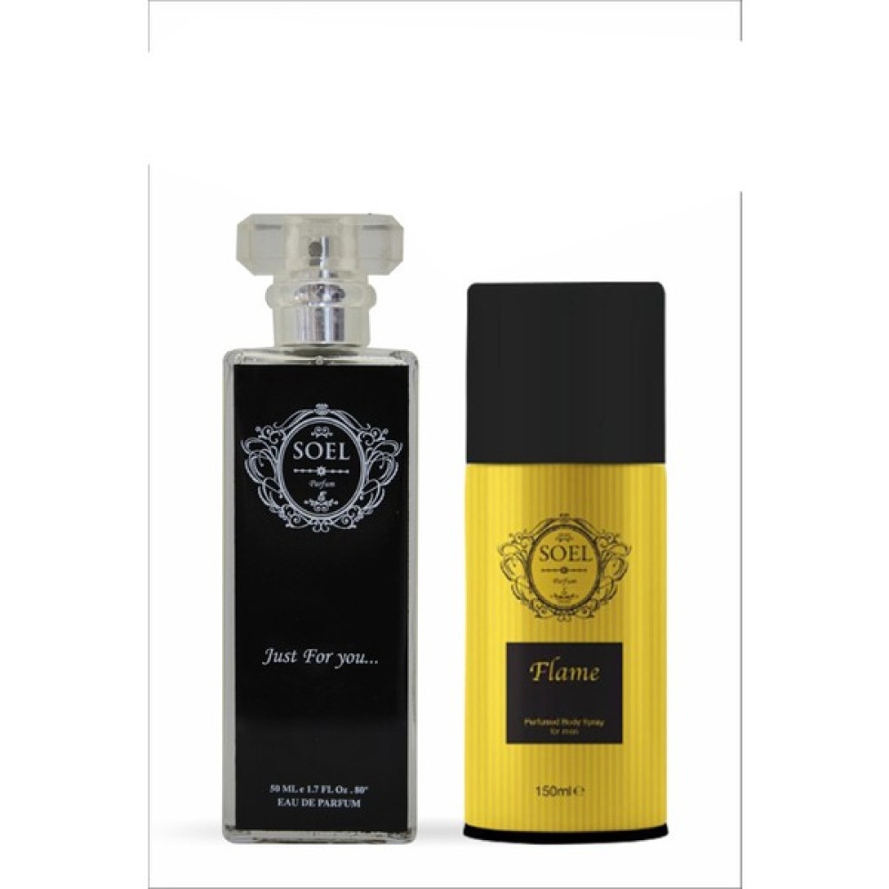 Soel Parfüm E56 Arm/aca Pur Hme Marka Parfüm 50ML Edp +Flame Erkek Deodorant 150ML Avantaj Seti Soel Parfüm Erkek Parfümleri Fiyatı