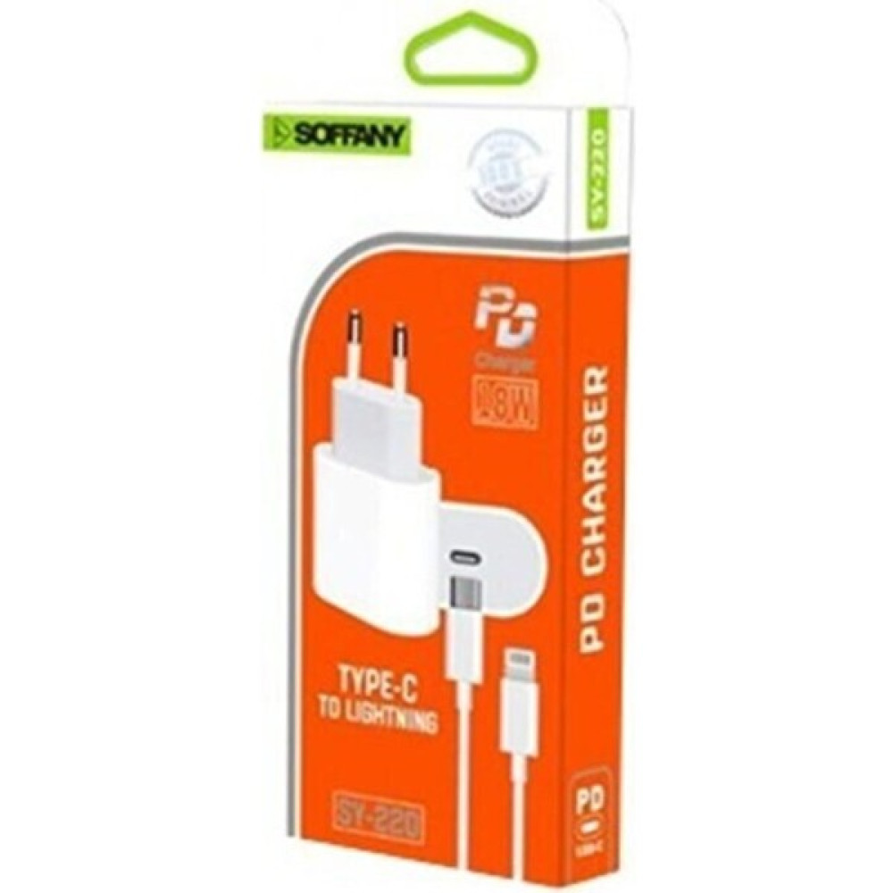 Soffany Type-C To Lıghtnıng 18W Seyahat Şarjı - Beyaz Oto Boyaları Fiyatı