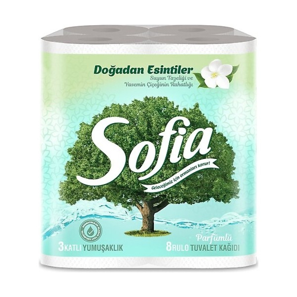 Sofia Parfümlü 3 Katlı Tuvalet Kağıdı 8'li Tuvalet Kağıdı Fiyatı