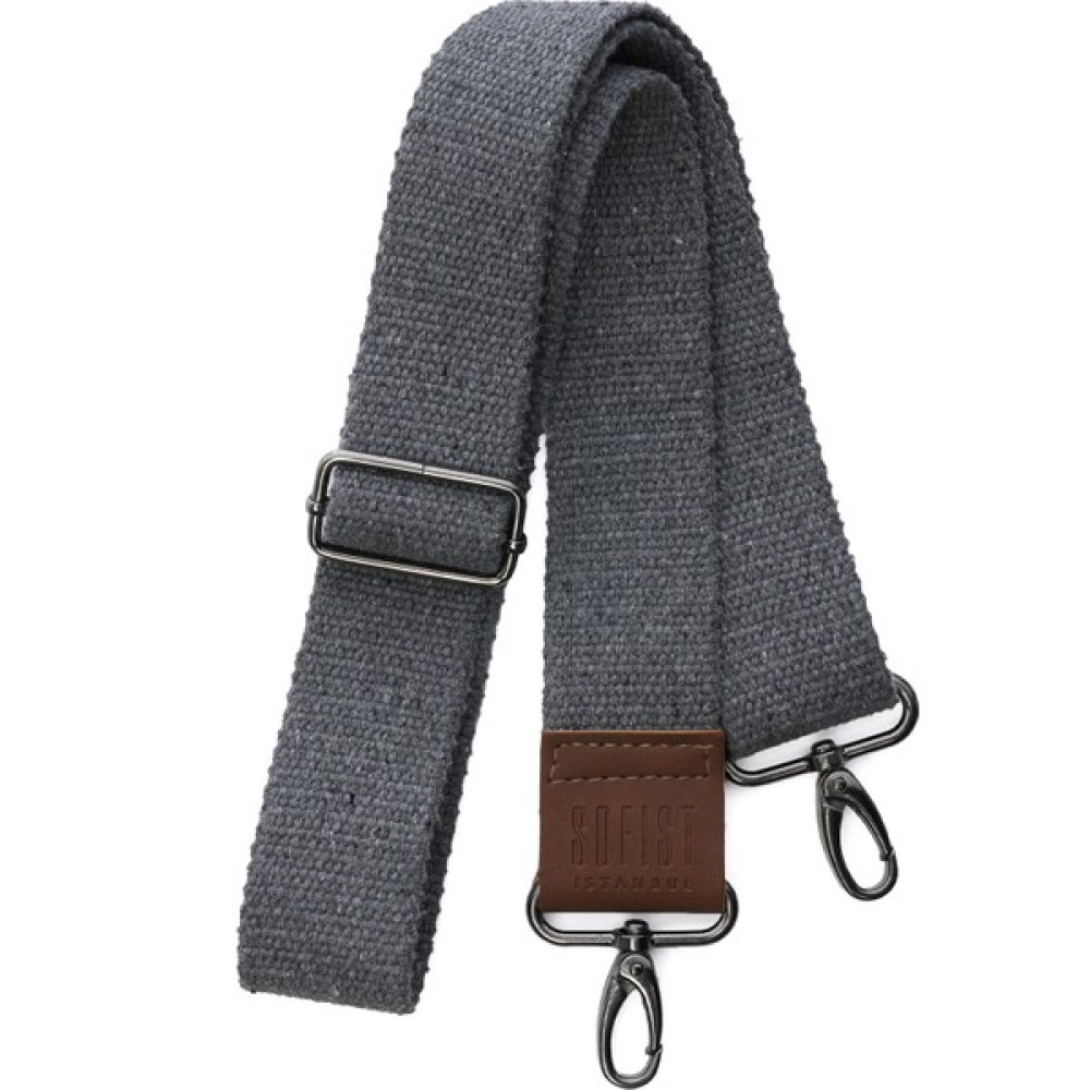 Sofist İstanbul Gray Narrow Woven Adjustable Bag Strap Gri Dar Dokuma Ayarlanabilir Çanta Askısı Bayan Çanta ve Cüzdan Fiyatı