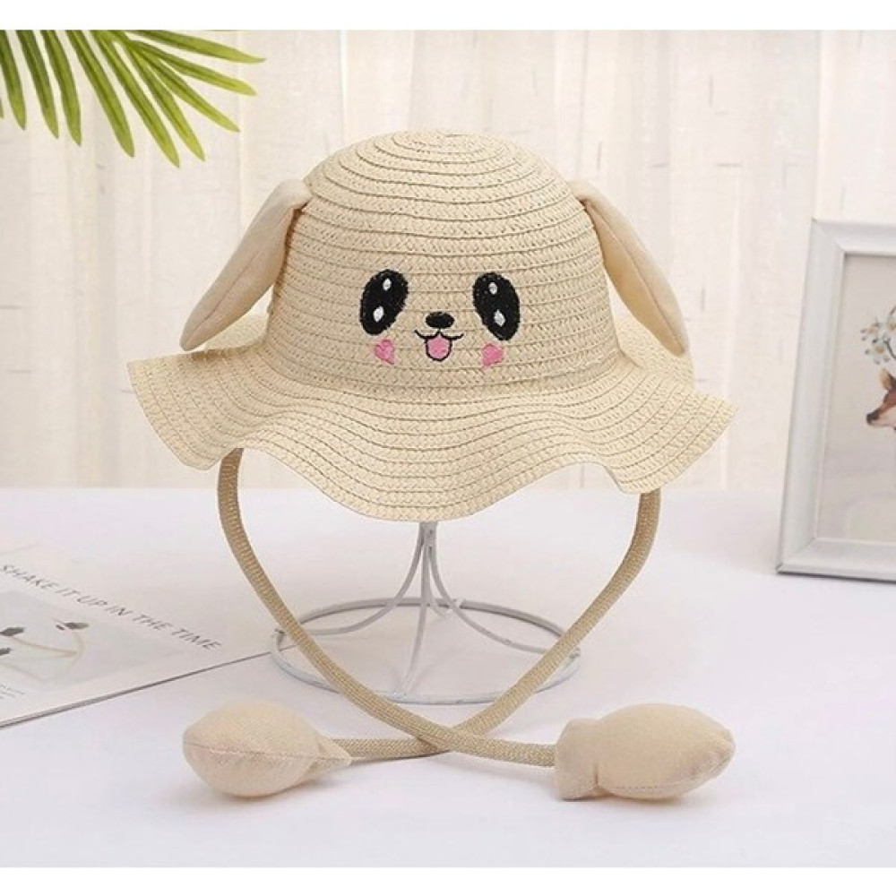 Soft and Baby Çocuk Kulakları Oynayan Hasır Tavşan Şapka 2-10 Yaş Dans Eden Kulaklar Bej Renk Çocuk Beresi Fiyatı