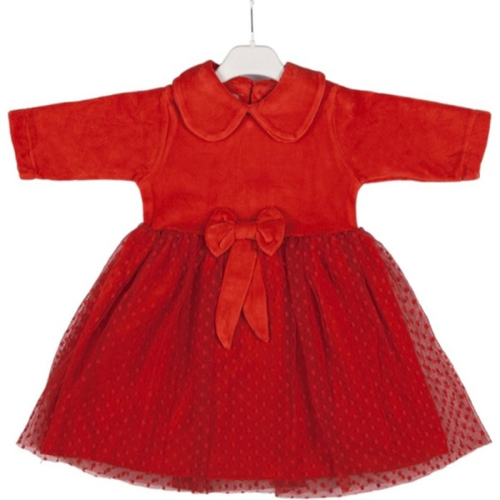Soft and Baby Kız Bebek Kadife Yeni Yıl Elbise Yılbaşı Elbise Bebek Elbisesi Fiyatı